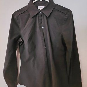 Black Loft Button Down Shirt, Size 8